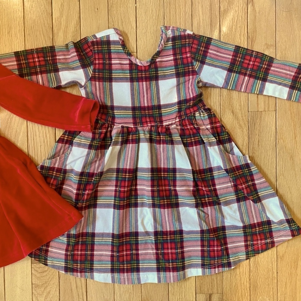 HANNA ANDERSSON Plaid Christmas Dress